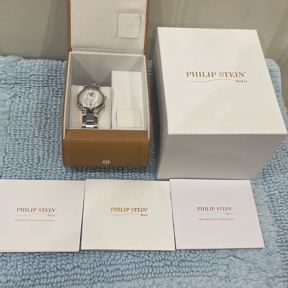 Phillip Stein Round Chrono With Floating Diamonds - image 6